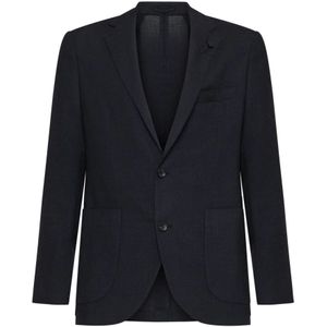 Lardini, Heren, Jassen, Blauw, Maat: S Wol,