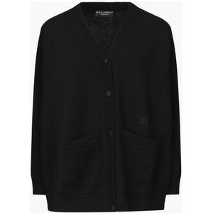 Dolce & Gabbana, Dames, Truien, Zwart, Maat: XS