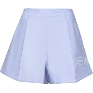 Givenchy, Dames, Korte broeken, Blauw, Maat: 2XS Katoen,