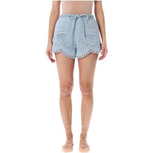 Zimmermann, Dames, Korte broeken, Blauw, Maat: XS Denim,