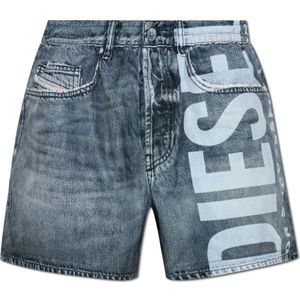Diesel, Heren, Badkleding, Blauw, Maat: 3XL Denim,
