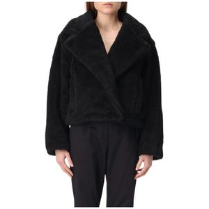 Max Mara, Dames, Jassen, Zwart, Maat: S