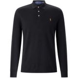 Polo Ralph Lauren - Polo Shirt - Zwart - Katoen - Lange Mouwen