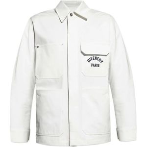 Givenchy, Heren, Overhemden, Wit, Maat: L