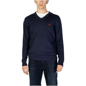 U.s. Polo Assn., Heren, Sweatshirts & Hoodies, Blauw, Maat: M Katoen,