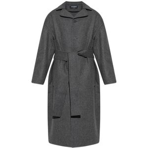 Jacquemus, Heren, Mantels, Grijs, Maat: M Leer,