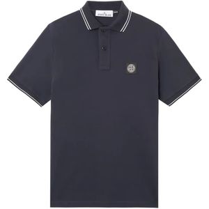 Stone Island, Heren, Tops, Blauw, Maat: S