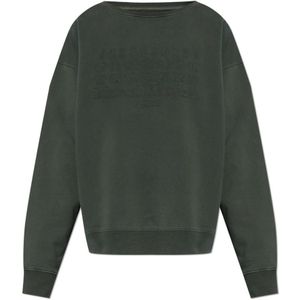 Maison Margiela, Heren, Sweatshirts & Hoodies, Grijs, Maat: XL Katoen,