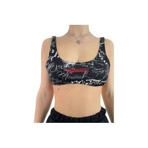 Dsquared2 Maritieme Kleding, Zwarte Bikini voor Vrouwen , Black , Dames , Maat: M