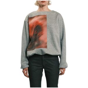 Tanaka, Dames, Sweatshirts & Hoodies, Grijs, Maat: S Katoen,