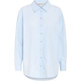 My Essential Wardrobe - Cashmere Blue Boxy Shirt Blouse - Blauw - Dames