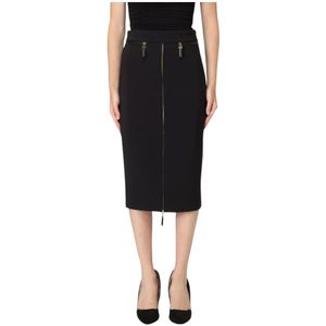 Elisabetta Franchi, Dames, Rokken, Zwart, Maat: XS