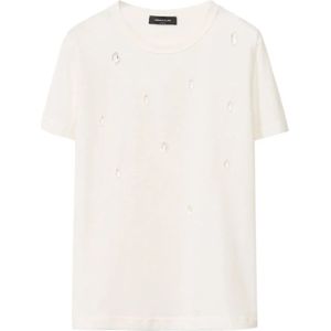 Fabiana Filippi, Dames, Tops, Beige, Maat: XS Katoen,