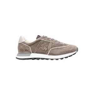 Premiata Johnlow Suede Sneakers , Brown , Heren , Maat: 45 EU