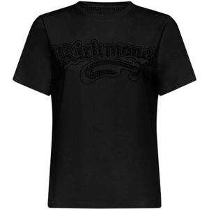 Richmond, Dames, Tops, Zwart, Maat: XS Viscose,