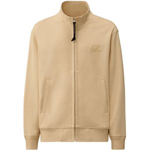 C.p. Company, Heren, Sweatshirts & Hoodies, Wit, Maat: L Fleece,