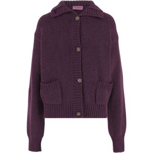 Magda Butrym, Dames, Truien, Rood, Maat: 2XS Kasjmier,