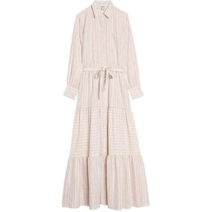 Ines de la Fressange Paris, Dames, Jurken, Beige, Maat: 2XS Katoen,