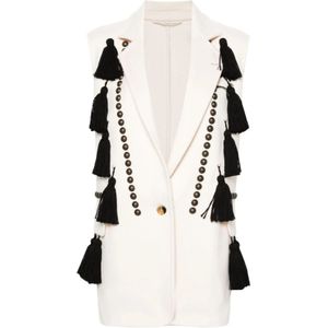 Max Mara, Dames, Jassen, Wit, Maat: 2XS Wol,