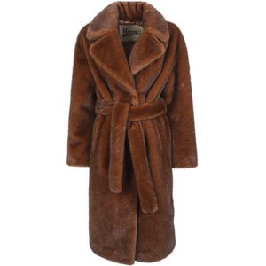 Herno, Dames, Mantels, Bruin, Maat: XS Poliester,