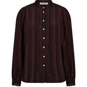Co'Couture, Dames, Blouses & Shirts, Bruin, Maat: XS