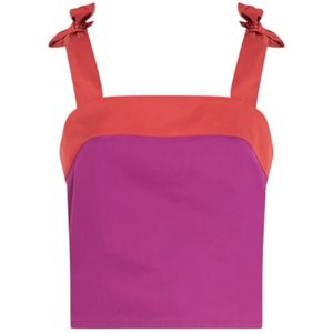 Liu Jo, Dames, Tops, Veelkleurig, Maat: XS Katoen,