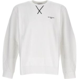 Givenchy, Heren, Sweatshirts & Hoodies, Wit, Maat: L Katoen,
