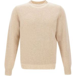 Filippo De Laurentiis, Heren, Truien, Beige, Maat: 2XL Wol,