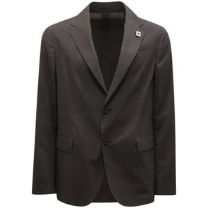Lardini, Heren, Jassen, Grijs, Maat: M