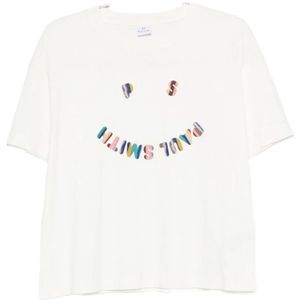 PS By Paul Smith, Dames, Tops, Wit, Maat: L Katoen,