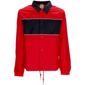 Nike, Heren, Jassen, Rood, Maat: XS Nylon,