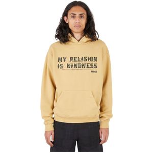 Hymne, Heren, Sweatshirts & Hoodies, Bruin, Maat: M Katoen,