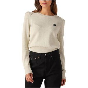 Marant étoile, Dames, Truien, Beige, Maat: XS Katoen,