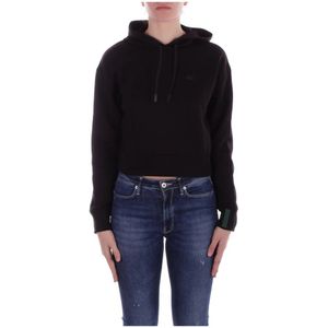 Lacoste, Dames, Sweatshirts & Hoodies, Zwart, Maat: XS Katoen,