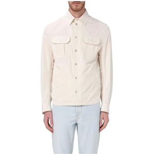 LongSleeve - Shirt Jacket - Wit - 100% Katoen