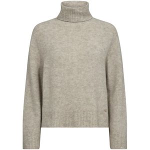 MOS Mosh, Dames, Truien, Grijs, Maat: XS Wol,