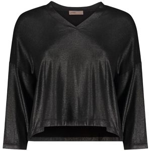 Herno, Dames, Tops, Zwart, Maat: 2XS Viscose,