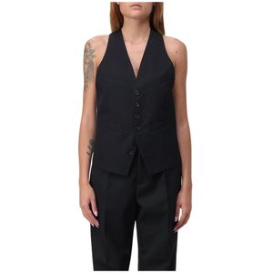 Dsquared2, Dames, Jassen, Zwart, Maat: XS Wol,