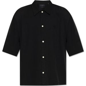 AllSaints, Heren, Overhemden, Zwart, Maat: S Viscose,