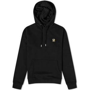 Belstaff, Heren, Sweatshirts & Hoodies, Zwart, Maat: S Katoen,