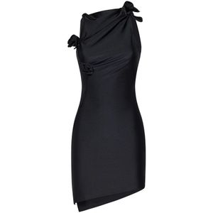 Coperni, Dames, Jurken, Zwart, Maat: XS Polyamide,