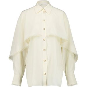 Zimmermann, Dames, Blouses & Shirts, Beige, Maat: L Zijde,