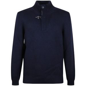 Fay, Heren, Truien, Blauw, Maat: 3XL