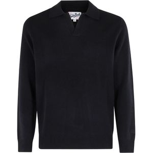 MC2 Saint Barth, Heren, Truien, Zwart, Maat: XL Wol,