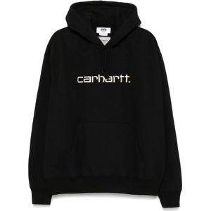 Carhartt Wip, Heren, Sweatshirts & Hoodies, Zwart, Maat: S