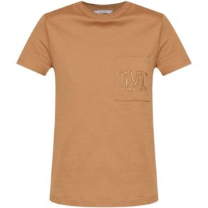 Max Mara, Dames, Tops, Oranje, Maat: S Katoen,
