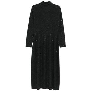 Antonelli Firenze, Dames, Jurken, Zwart, Maat: M