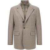 Boggi Milano - Wollen Jas - Beige - Heren - Met Verwijderbaar Gilet