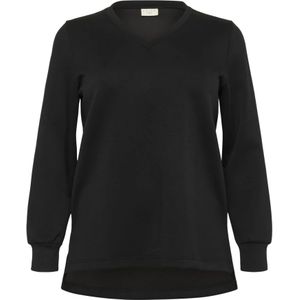 Kaffe Curve, Dames, Sweatshirts & Hoodies, Zwart, Maat: S Nylon,