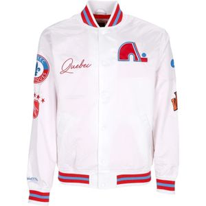 Mitchell & Ness, Heren, Jassen, Wit, Maat: L Satijn,
